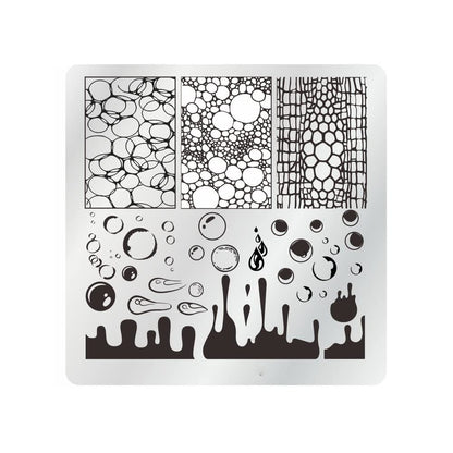 15-Piece Nail Stamping Plate Set with Stamper, Scraper & Storage Bag