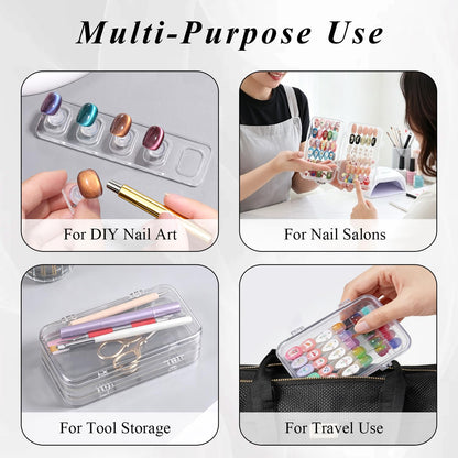 Tri-Fold Press-On Nail Organizer & Display Case